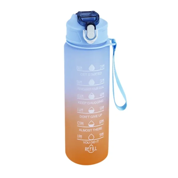 KAWASIMAYA 900ML Sports Water Bottle with Time Marker Leak-proof Cup Motivational Portable Water bottle Sport Fitness BPA Free – Image 10