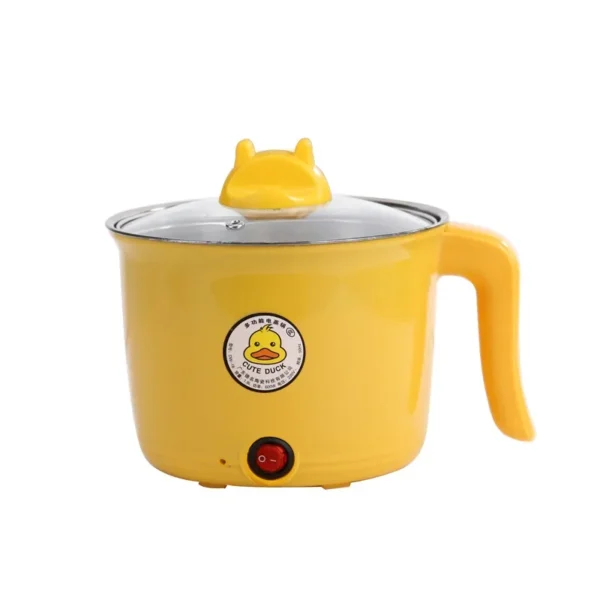 1.8L Electric Hot Pot Yellow duck Non-stick Pot Kitchen 1-2 People Cooking Pot Student Dormitory Household Electric Hot Pot – Image 7